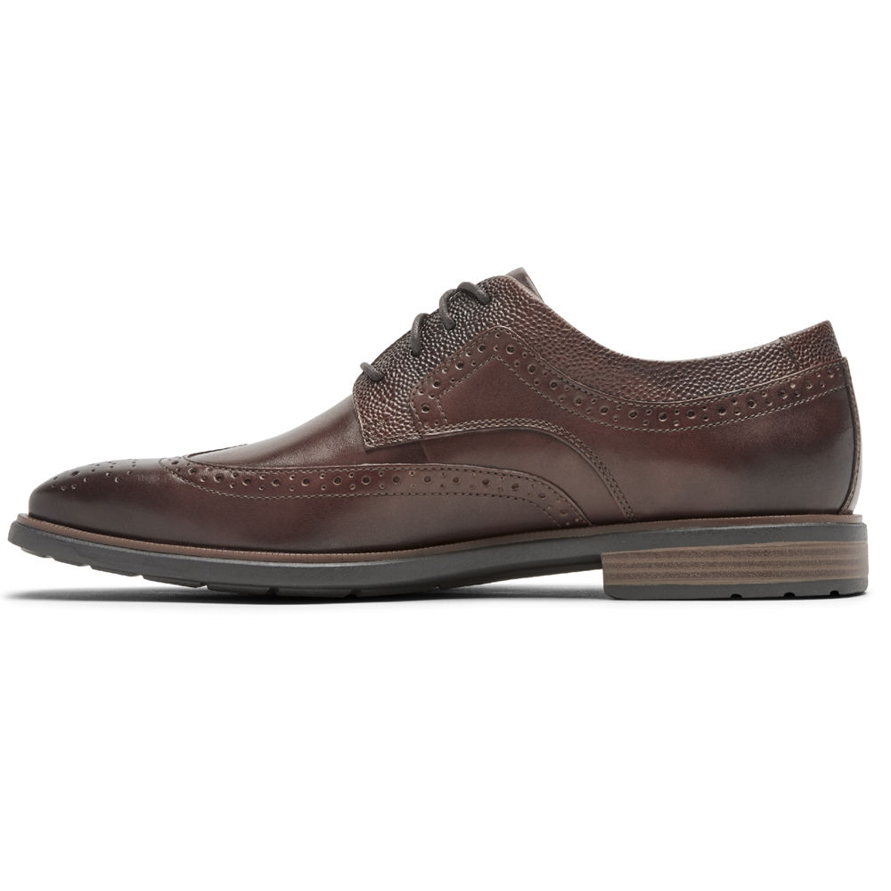 Sapatos Lace Ups Rockport Homem Marrom - Farrow Wingtip - 80235CGJK